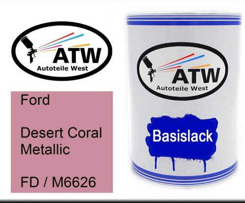 Ford, Desert Coral Metallic, FD / M6626: 500ml Lackdose, von ATW Autoteile West.